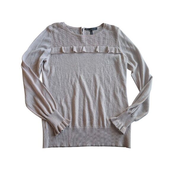 White House Black Market Blush Pink SweaterSize L - Picture 2 of 7